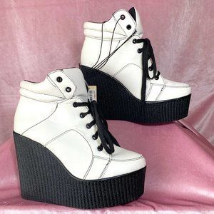NWT Forever 21 Creeper Platform Wedge Sneakers 8